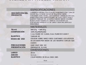 CUBREBOCAS TRICAPA - TRICAPA