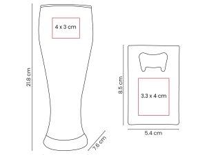 SET DE VASOS PARA CERVEZA MALTIS - BAR 044 S