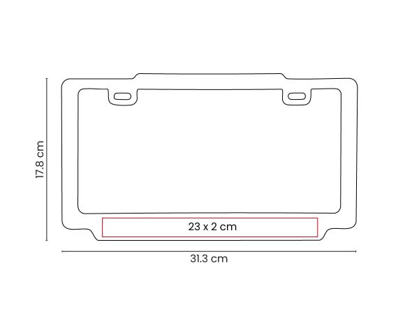 PORTA PLACA VAREK - PRO 025 N